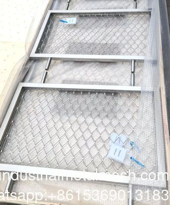2 MM ব্যাস 316 স্টেইনলেস স্টিল দড়ি জাল র্যাকুন এবং বানর সুরক্ষার জন্য