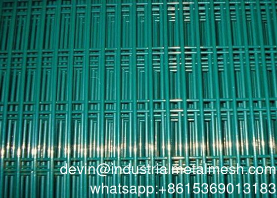 উচ্চ নিরাপত্তা/নিরাপত্তা/বিমানবন্দর/বৈদ্যুতিকের জন্য পাউডার লেপা ক্লিয়ার ভিউ অ্যান্টি-ক্লাইম্ব পেরিমিটার ঢালাই অ্যান্টি-থেফ্ট মেটাল ওয়্যার 358 জালের বেড়া