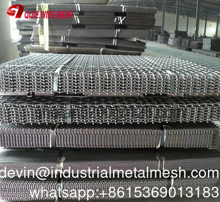 উচ্চ কার্বন বর্গক্ষেত্র Crimped Woven তারের জাল, মাইনিং স্ক্রিন জাল মাইনিং জন্য