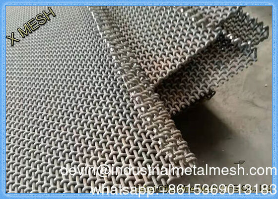 কাস্টম উচ্চ পরিধান ম্যাঙ্গানিজ ইস্পাত সিভ স্ক্রিন ধাতু Mesh জন্য Aggregate quarry খনির কম্পন স্ক্রিন শিল্পকৌশল বোনা এবং ঝালাই তারের জাল