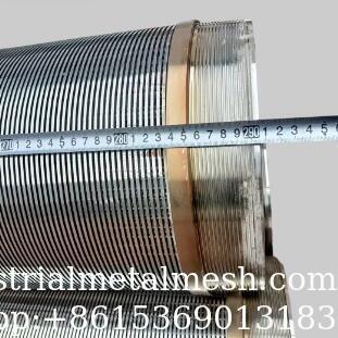 S32750 18S/Q35-12mm প্রোফাইল সম্পূর্ণ ঝালাই করা ওয়েজ ওয়্যার স্ক্রিন