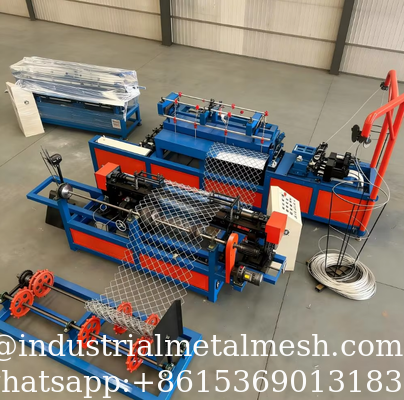সম্পূর্ণ স্বয়ংক্রিয় গ্যালভানাইজড উচ্চ টেনসিল স্টিল ওয়্যার ওয়াইন্ডিং নেট উৎপাদন লাইন
