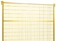 হলুদ রঙের কানাডা আউটডোর নির্মাণ অস্থায়ী বেড়া প্যানেল 1.8 মি উচ্চতা
