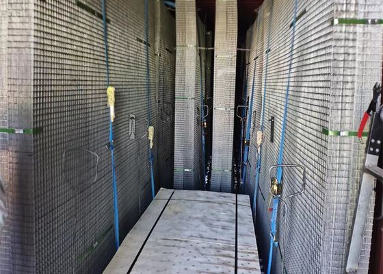 1.2*1.8m 3x3 ইঞ্চি ঝালাই ইস্পাত জাল উচ্চ তীব্রতা