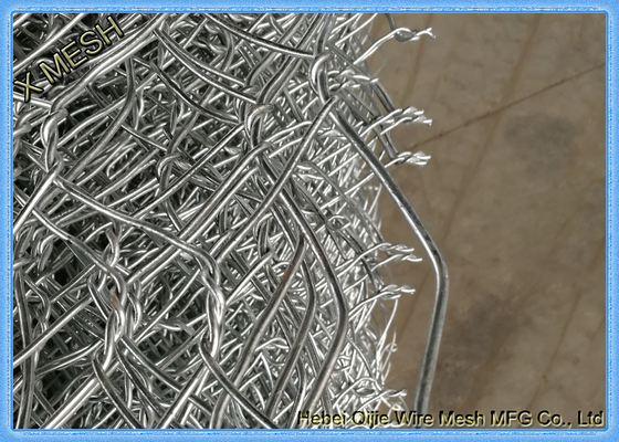 নদী গেটস ভবন ঢালাই মেষ Gabions হেক্টরসংক্রান্ত আকার রূপালী রঙ