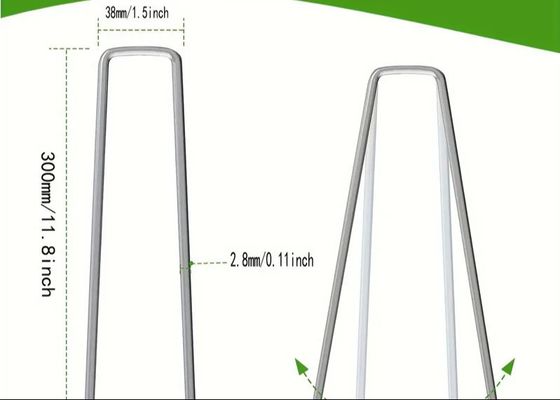 গ্যালভানাইজড ল্যান্ডস্কেপ স্টেপলস ইউ আকৃতির লন গ্রাফ নখ