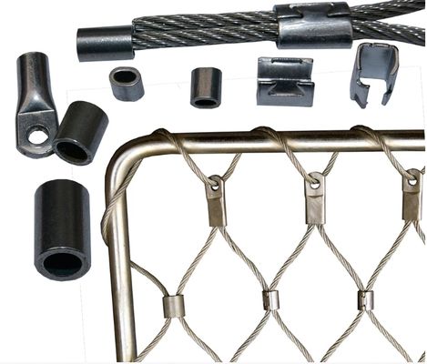 এস এস 304 316 নমনীয় জলাশয় নেটিং বানর খাঁচা স্টেইনলেস স্টীল তারের দড়ি জাল জন্য চিড়িয়াখানা বাগান