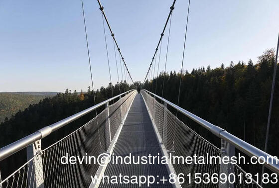 Ss 304 316 চিড়িয়াখানা তারের জাল স্টেইনলেস স্টীল তারের দড়ি পাখি সুরক্ষার জন্য পাখি জাল