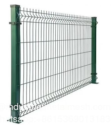 4.5mm 5.0mm PVC Coated Galvanized Curvy Steel Welded Wire Mesh Fence with 3 Bending