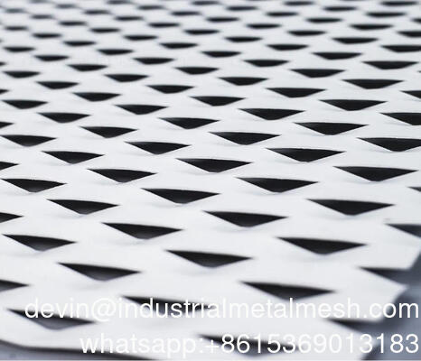 পিভিডিএফ অ্যালুমিনিয়াম প্রসারিত ডায়মন্ড ওয়্যার জাল ধাতু শীট