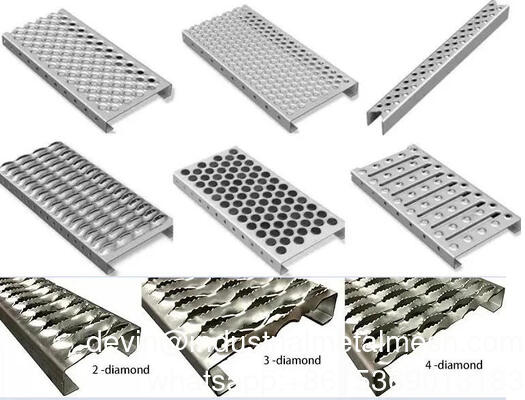 OEM Tec-Sieve গ্রিপ স্ট্রট সেফটি গ্রিট/Perforated Metal Walkway Grating/Catwalk Grating