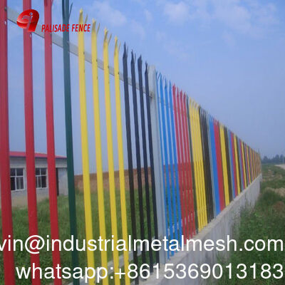 পাইকারি পাউডার কোটেড ডাব্লু ডি পেল রাউন্ড/সিঙ্গেল/ট্রিপল পয়েন্টেড সিকিউরিটি ফেন্সিং প্যালিসেড ফেন্স