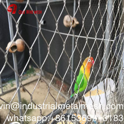 নতুন 304/316 7 * 7 স্টেইনলেস স্টীল বোনা সুরক্ষা বেড়া নমনীয় ধাতু তারের দড়ি পাখি খাঁচা তারের সুরক্ষা নিরাপত্তা জাল