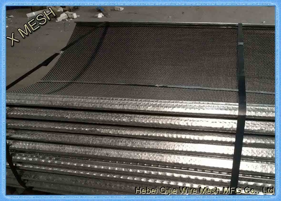 স্ক্রিন vibrating জন্য 65 MN স্টেইনলেস স্টীল Crimped খনি Sieving তারের জাল