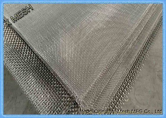 Crimped SS304 316 স্টেইনলেস স্টীল মেটাল বোনা স্ক্রিন ফিল্টার ওয়্যার জাল স্কয়ার হল আকৃতি