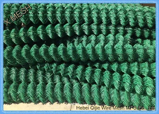 Vinyl লেপা চেইন লিঙ্ক বেড়া নির্মাণ 1.0-3.0 মিমি ওয়্যার ব্যাস