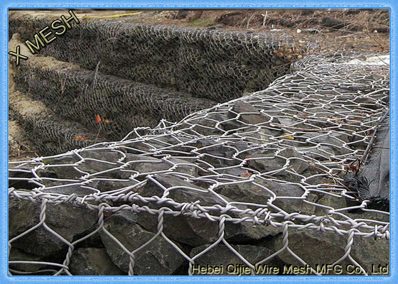 2x1x1m এএসটিএম A975 ভারী Galvanized Gabion বক্স এবং Gabion গদি