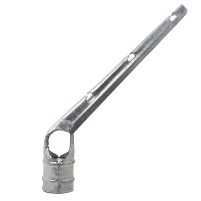 Galvanized চেইন লিঙ্ক বেড়া ফিটিং কাঁটা তারের এক্সটেনশন অস্ত্র